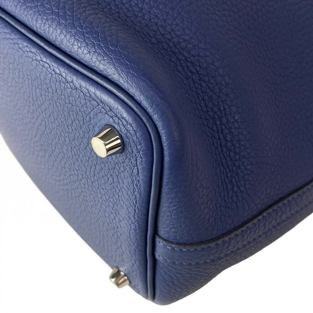 Hermès Picotin Lock Eclat PM/16 Handbag Blue Brighton Capucine - Picture 8 of 16